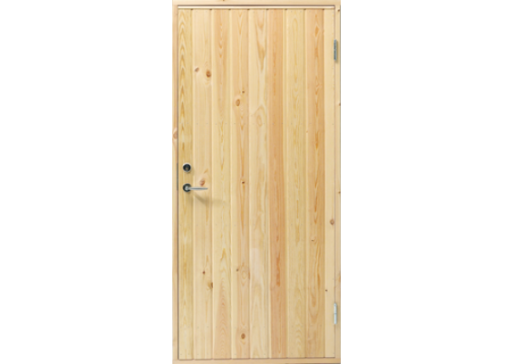 Swedoor udhusdør u/glas fyr v ubeh. m/karm 948x2050x92mm udafgående m/hdf indv.