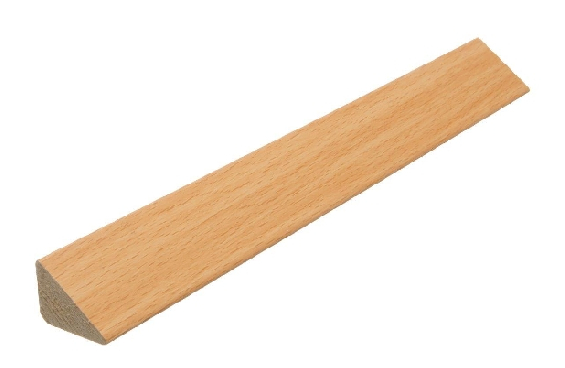 13x16 mm Bøg fejeliste lakeret 120cm.