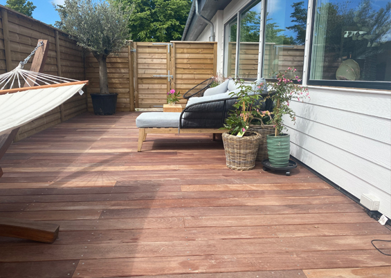 21x145mm Jatoba terrassebrædder - længde 460cm.