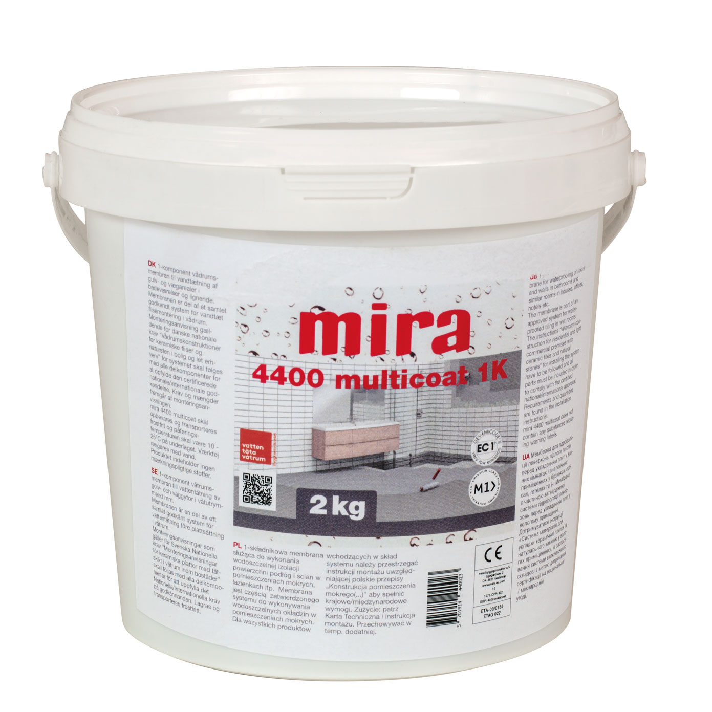 Mira 4400 multicoat vådrumsmembran 2 kg