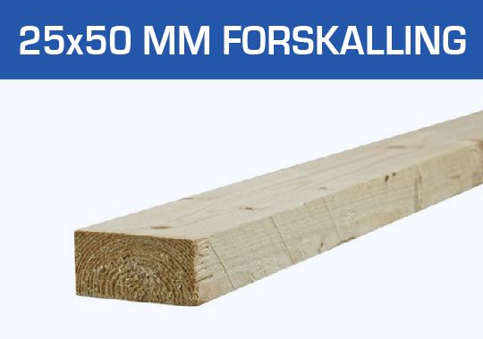 25x50 forskalling