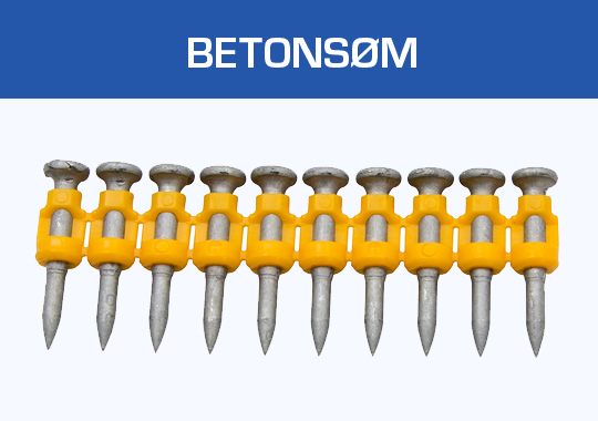 Betonsøm på stav