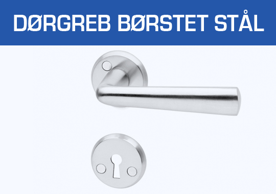 Dørgreb Børstet stål