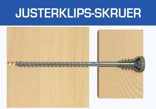 Justerklips-skruer