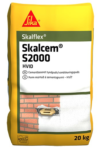 Skalcem S2000 Vandskuringsmørtel 01 hvid 20kg