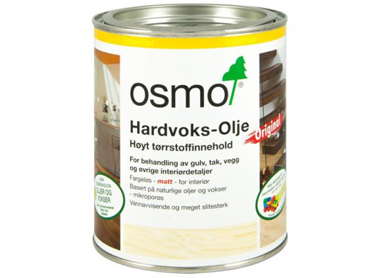 Osmo 3011 Hårdvoksolie Farveløs Blank 0,75 ltr