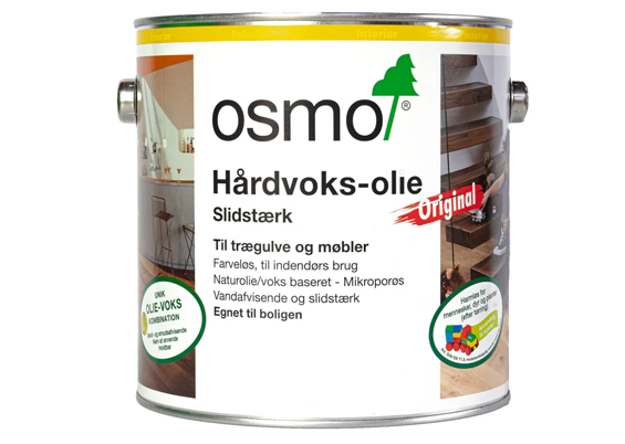 Osmo 3032 Hårdvoksolie Farveløs Silkemat 2,5 ltr