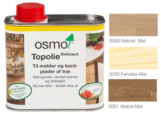 Osmo 3058 Topolie Farveløs Mat 0,5 ltr