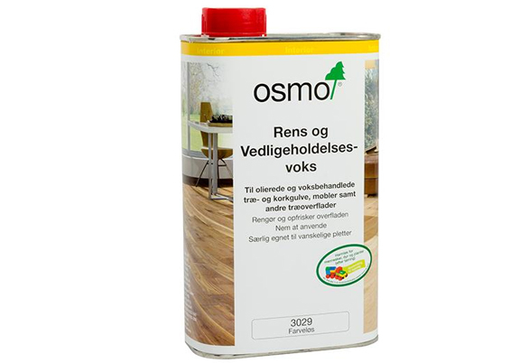 Osmo 3029 Rens- & Vedligeholdelsesvoks Farveløs Silkemat 1,0 ltr