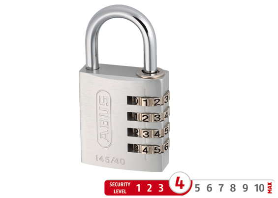 Abus 145/40 Sølv Kodelås 40 mm