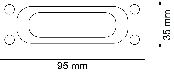 Habo Skydedørsskål 95 x 35mm