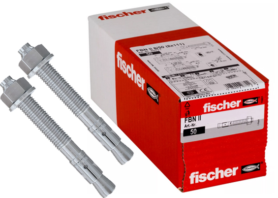 Fischer Betonanker FBN II 8/20 (8x81) elforzinket 50 stk