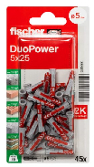 Fischer Duopower Universaldybel 5x25 45 stk - Uden skruer