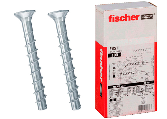 Fischer UltraCut FBS II 6 x 30/5 P Undersænket hoved 100 stk