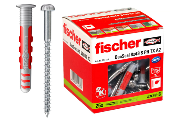 Fischer Duoseal vådrumsdybel 8x48 25 stk
