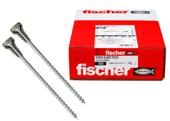 Fischer FAFS Justerklips-skrue 5x80 100 stk