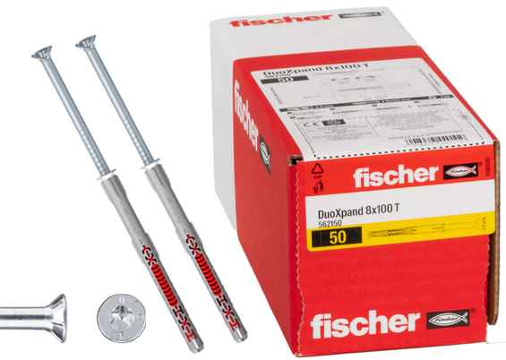 Fischer DuoXpand Karmdybel UH 8x80 T       50 stk