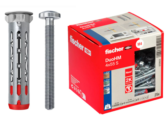 Fischer Hulrumsplug DuoHM 4 x 55 S PH TX 25 stk