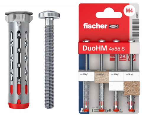 Fischer Hulrumsplug DuoHM 4 x 55 S PH TX 4 stk SB