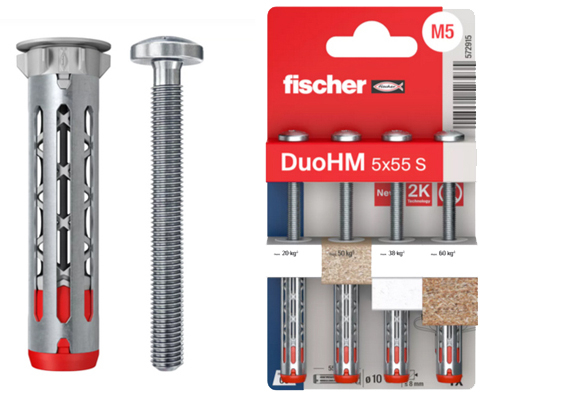 Fischer Hulrumsplug DuoHM 5 x 55 S PH TX 4 stk SB
