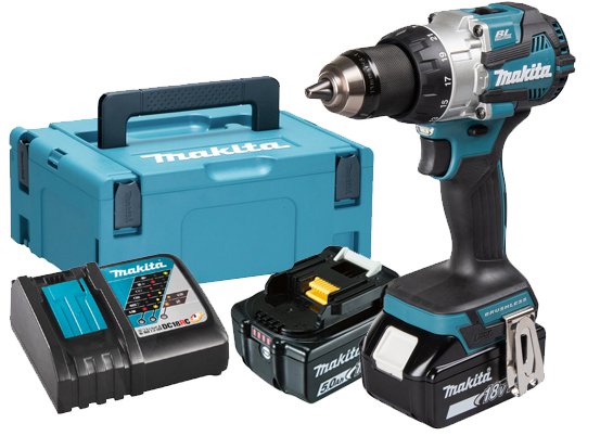 Makita DHP489RTJ 18V Akku  Slagboremaskine 